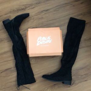 Public Desire “Ayra” Thigh High Boots